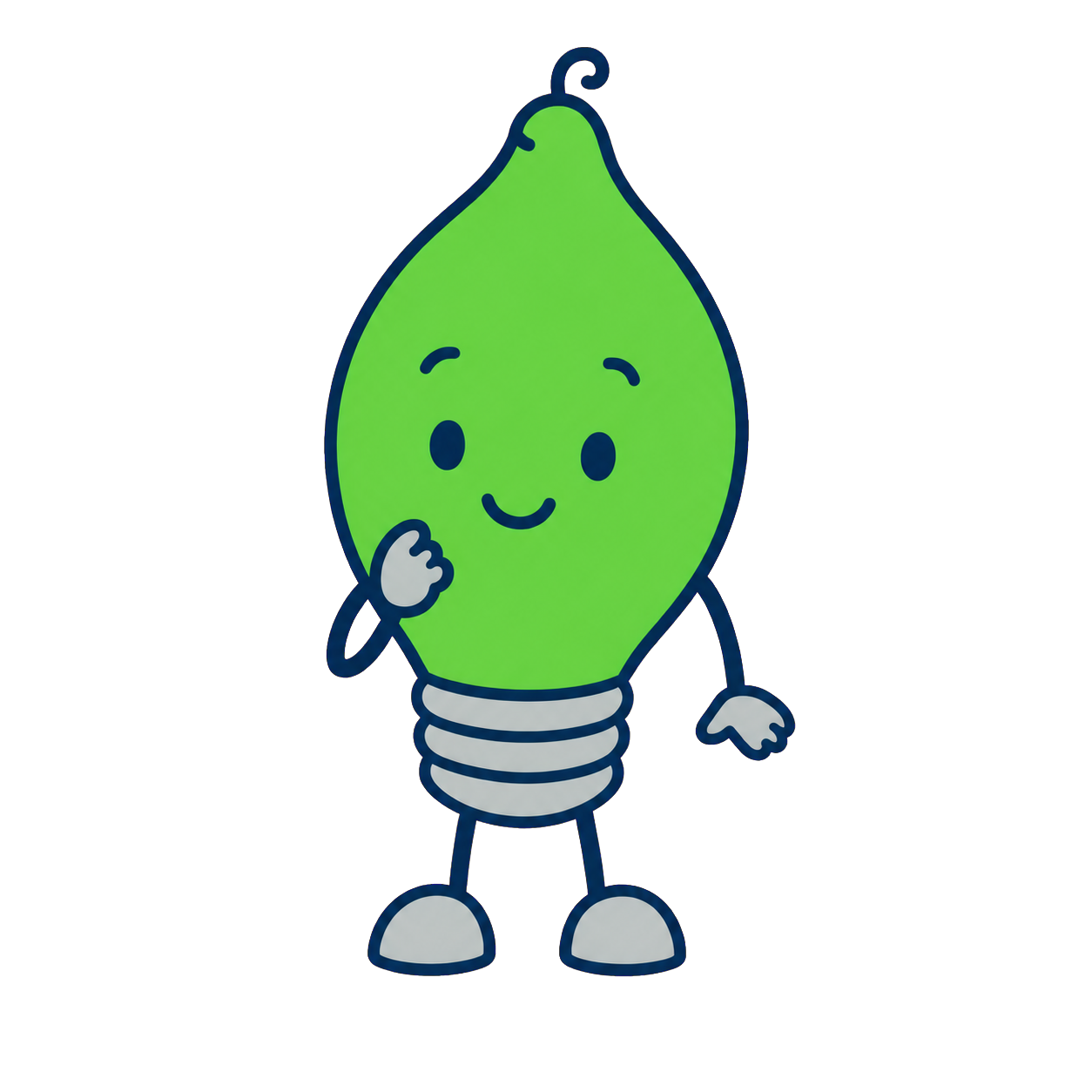 Green Bright Bytes learning character