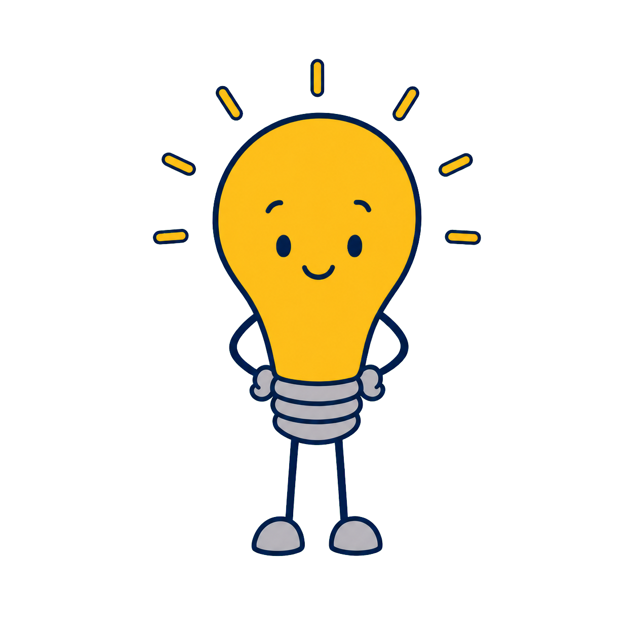 Yellow Bright Bytes learning character